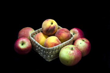 fruits on a dark background