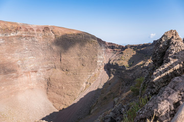 Interior of the Vesuvius crater