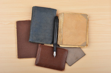 Vintage notepad and pen