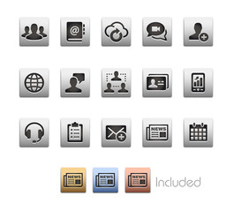 Business Network Technology Icon set - The vector file includes 4 color versions for each icon in different layers.