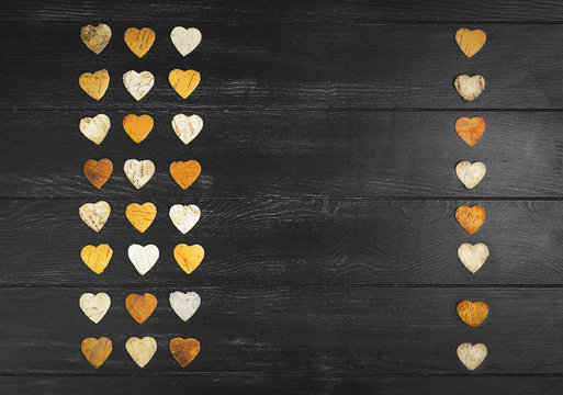 Greeting card with empty space for Valentine's Day
