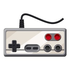 Monitor socket icon, cartoon style