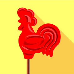 Lollipop icon, flat style