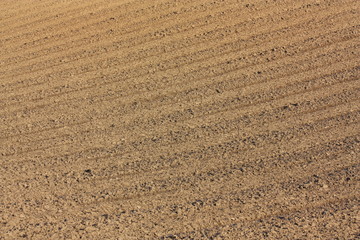 Terre labour&eacute;e dans l'Aisne, Picardie, France