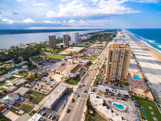 Daytona Beach skyline aerial view - 136867195