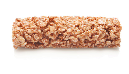 Cereal cookie on white background