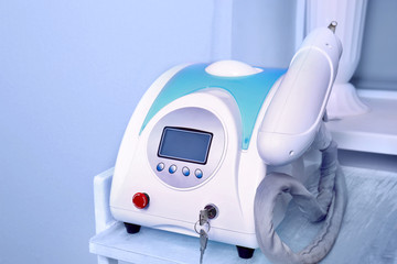 Removal laser machine, closeup