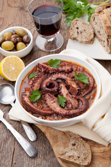 Octopus and Red Wine Stew