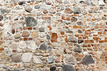wall of an old building