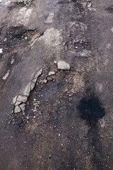 very bad road