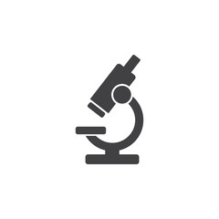 microscope icon on white background - obrazy, fototapety, plakaty