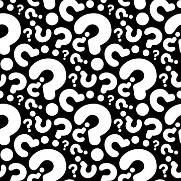 seamless question pattern and background vector illustration