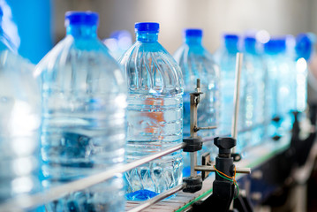 Bottle with pure water