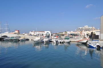 Fototapeta na wymiar The Limassol Marina in Cyprus.