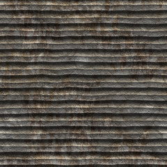 Seamless rusty corrugated metal pattern  