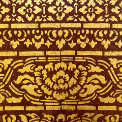 Fototapeta na wymiar Thai gold pattern