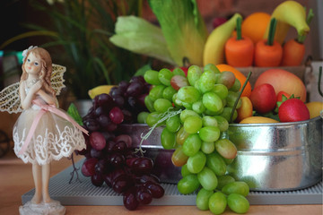 The fruit is a food with high vitamin.