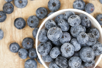 blue blueberries closeup