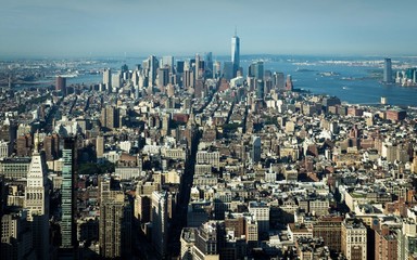 New York City, view from Empire State Building.