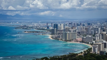 Waikiki Beach, Diamond Head View - Hawaii, United States