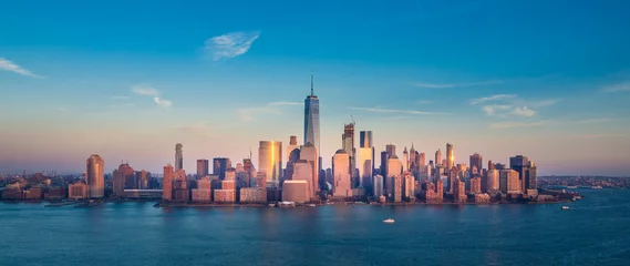 Deurstickers Manhattan Panorama van de binnenstad van Manhattan