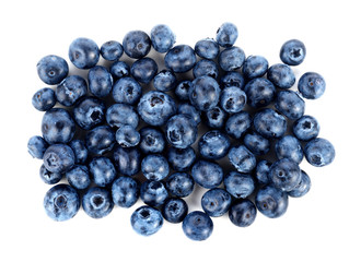 Blueberry antioxidant superfood isolated on white