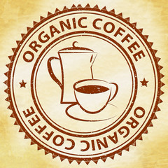 Organic Coffee Meaning Healthy Drink Or Beverage