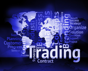 Trading Word Means Text Selling And Business
