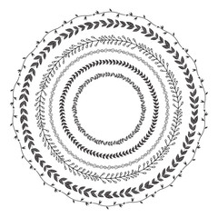 Hand drawn boho style frame 