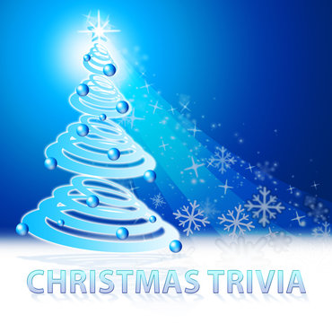 Christmas Trivia Shows Xmas Facts 3d Illustration