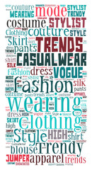 Fashion Keywords Tag Cloud    - vector illustration