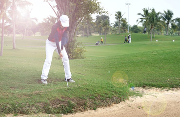Women's golf is a sport that requires endurance.