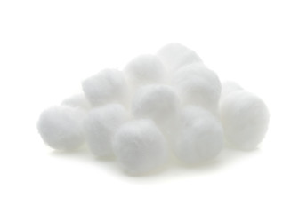 Fototapeta na wymiar cotton wool isolated on white background