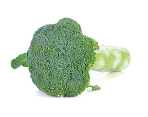 Fresh brocoli on white background