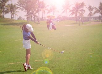 Women's golf is a sport that requires endurance. © ATIPPORN