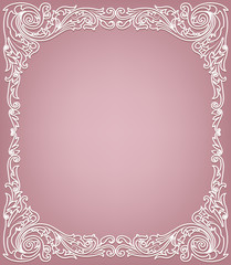 Delicate white frame