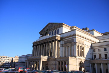 Fototapeta premium Le grand théatre de Varsovie