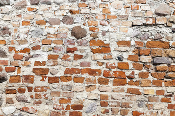 wall of an old building