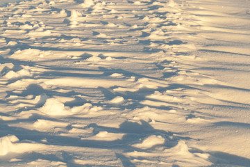 drifts of snow, winter