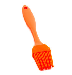 Silicon pastry brush separated on white background