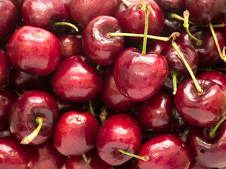 Group of red cherry background