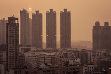 Fototapeta na wymiar Residential high rise buildings