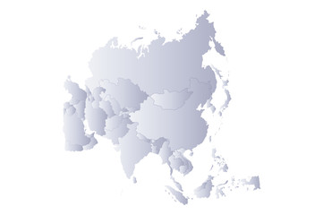 map asia gray