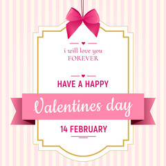 Happy Valentine's Day - Sweet vector card 