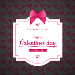 Happy Valentine's Day - Dark vector card 