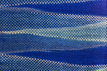 Blue fabric pattern background