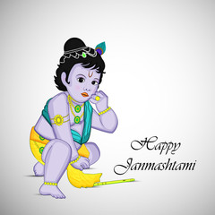 Indian festival Janmashtami background 