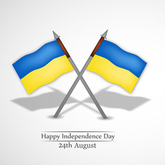 illustration of Ukraine Independence Day Background 24th of August