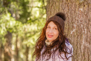 happy young retired woman