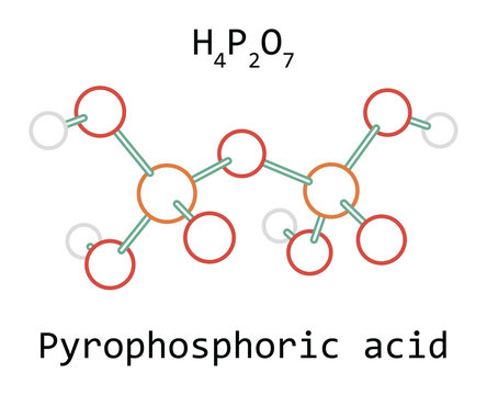 molecule Pyrophosphoric acid H4P2O7